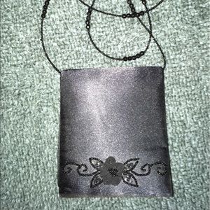 Vintage Jessica McClintock beaded black clutch